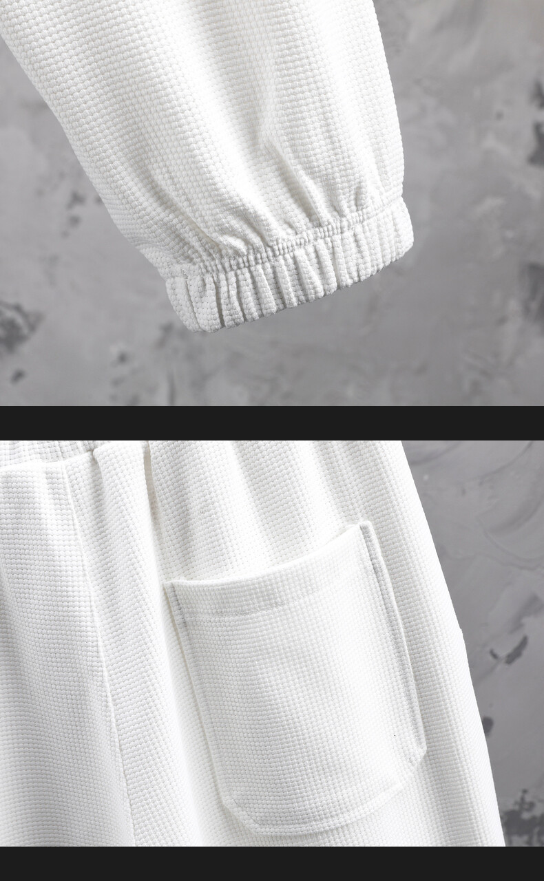 Men's Tracksuits Men Casual Set Spring Autumn Solid Harajuku Jogging Tracksuit Men's Sportswear SweatshirtPants 2 Pieces Outfit Sports Suit 