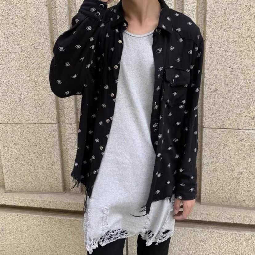 Designer Clothing Luxury Fashion Casual Shirts Amiiri Cashew Blossom Printed Shirt Hem Damaged Streetwear Rock Hip hop Tops for sale, Shipping fee
Designer Clothing Luxury Fashion Casual Shirts Amiiri Cashew Blossom Printed Shirt Hem Damaged Streetwear Rock Hip hop Tops for sale, Shipping fee