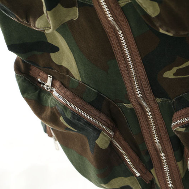 Skirts DEAT Fashion Women's Skirt High Waist Camouflage Threedimensional Zipper Pocket Side Split Summer 2023 17A6284 230424