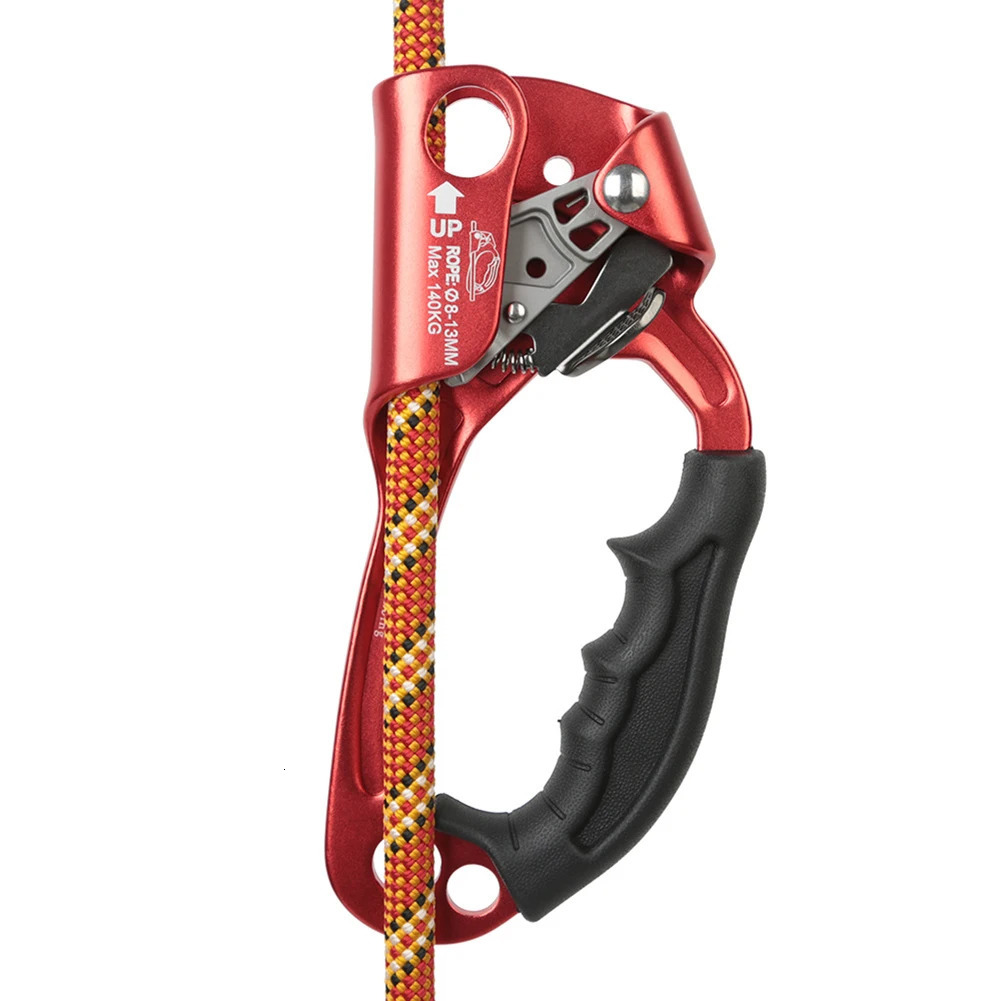 Climbing Ropes Outdoor Mountaineering Rock Climbing Rope Clamp Hand Ascender Rappelling Gear Equipment Rope Clamp for Mountaineering Caving 231124