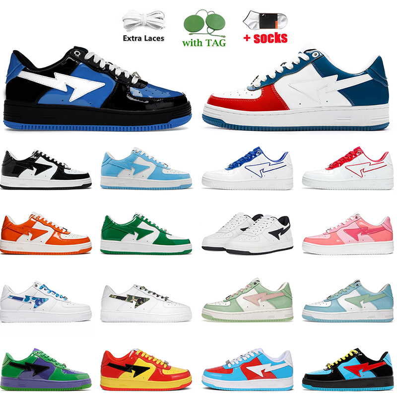 With Box sk8 A Bapesta Designer Bapestas Casual Shoes Platform Sneakers Bapest Sk8 Sta Patent Leather Green Black White Plate-forme Bathing for Men Women Trainers, A17 orange 36-45
With Box sk8 A Bapesta Designer Bapestas Casual Shoes Platform Sneakers Bapest Sk8 Sta Patent Leather Green Black White Plate-forme Bathing for Men Women Trainers, A17 orange 36-45