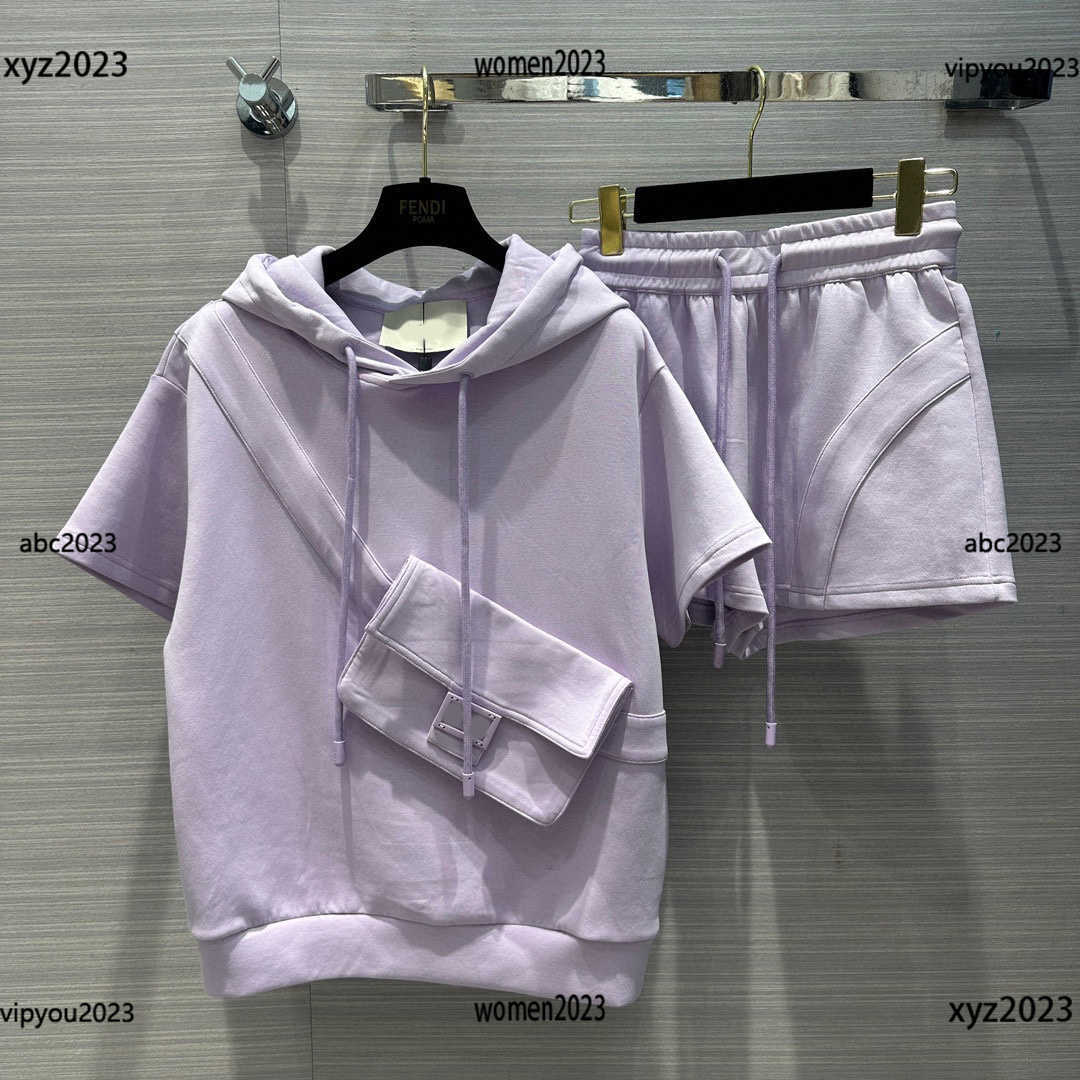 tracksuits women 3D satchel decorative short sleeved sweater Casual sets Size -L 2pcs Classic hoodie and lace up shorts April25, #1
tracksuits women 3D satchel decorative short sleeved sweater Casual sets Size -L 2pcs Classic hoodie and lace up shorts April25, #1