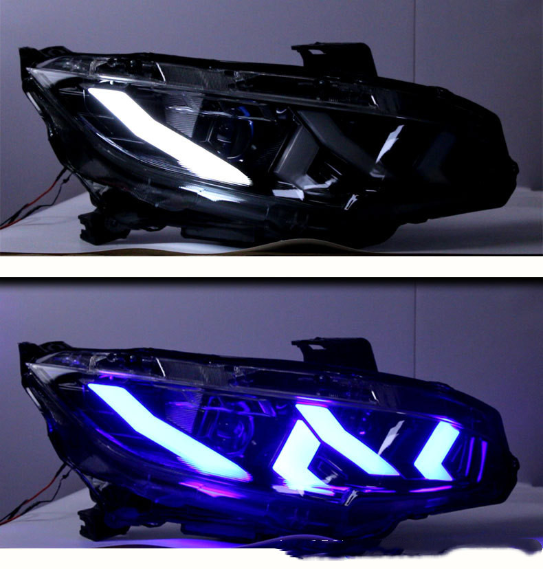 For Honda CIVIC G10 Upgrade Lamborghini Style LED Headlamp Assembly LED Daytime Running Light Streamer Turn Signal