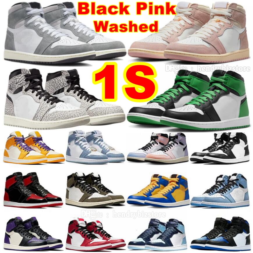 1S OG Black Washed Pink Basketball Shoes For Mens Womens High Luck Green White Cement Elephant Print Sneakers Blacks Phantom Dark Mocha University Blue Top 3 Trainers, Color#47
1S OG Black Washed Pink Basketball Shoes For Mens Womens High Luck Green White Cement Elephant Print Sneakers Blacks Phantom Dark Mocha University Blue Top 3 Trainers, Color#47