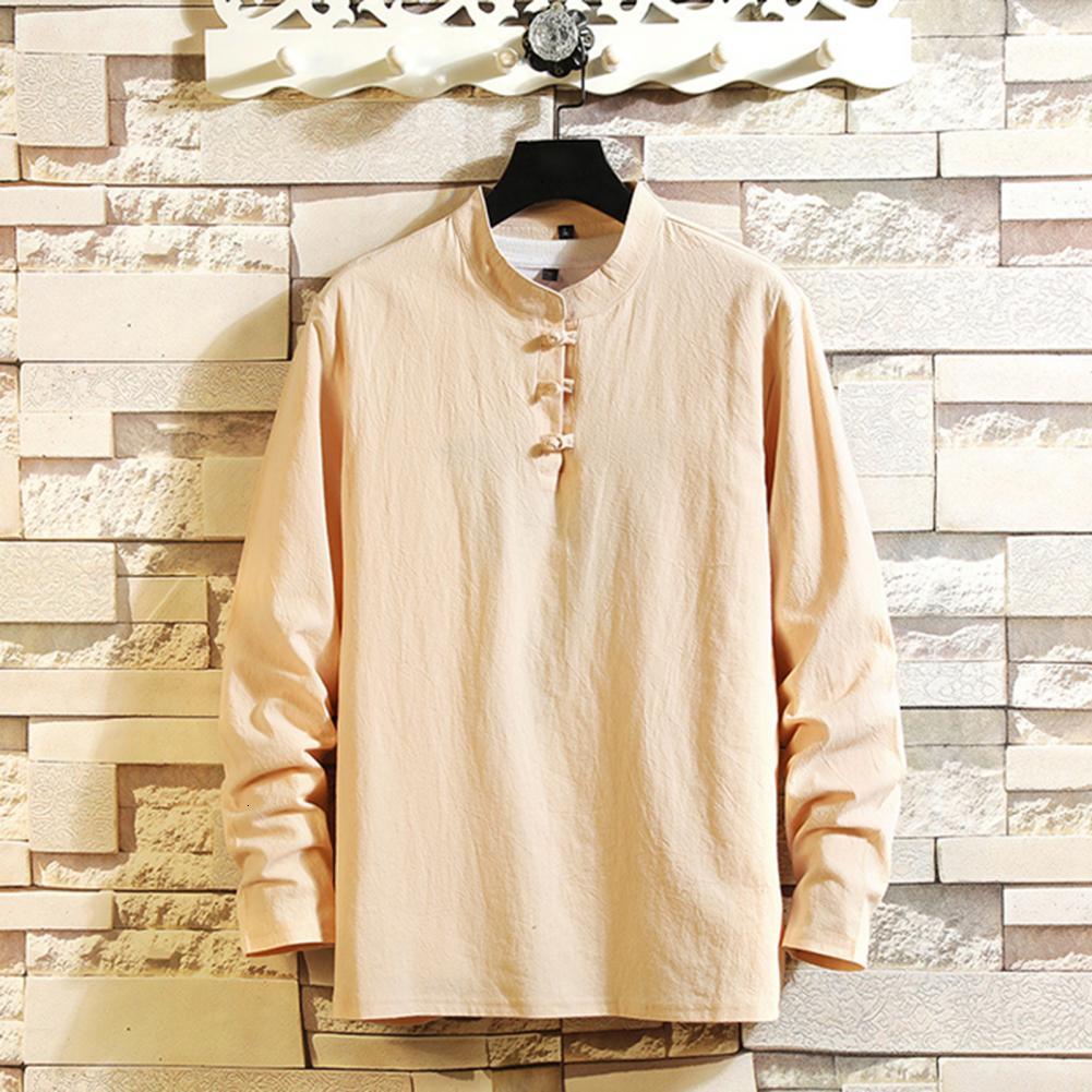 Men's Tracksuits Cotton And Linen Men's Shirts Pants Two Pieces Set Autumn Round Neck Hoodies Chinese Style Two Pieces Set Men Outfit Sudade