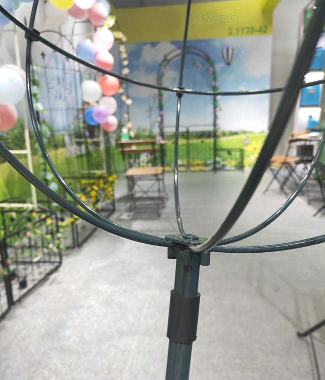 KRAFLO plant fencing Lollipop climbing frame Rose windmill Jasmine Clematis Blue Snowflake Bracket Wrought iron spherical flower stand