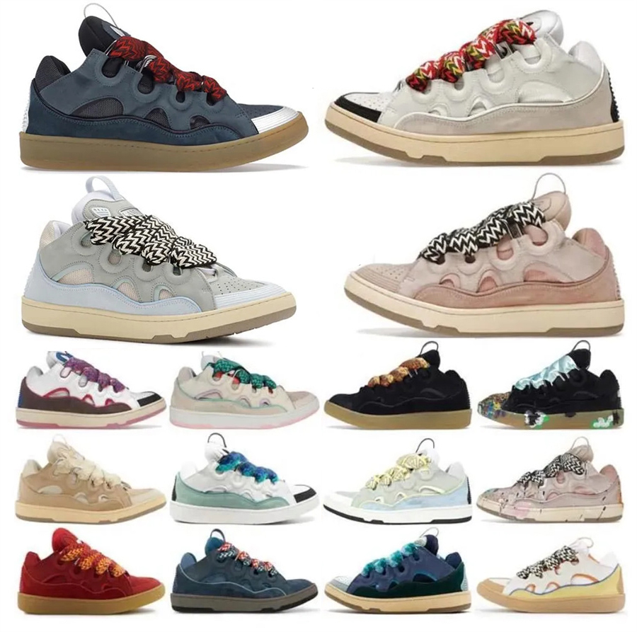 Men Women luxury designer shoes Leather Curb brand Sneaker Dept Pale Pimk Multi Purple Light Blue Beige Black Gum White Ivory Brown Fashion trainer Sports Sneakers, 34
Men Women luxury designer shoes Leather Curb brand Sneaker Dept Pale Pimk Multi Purple Light Blue Beige Black Gum White Ivory Brown Fashion trainer Sports Sneakers, 34
