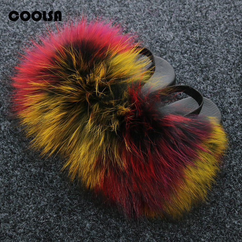 Sandals Children Fur Slippers ry Slides Kids Strap Fluffy Flip Flops Baby Girls Cute Plush Shoes Toddler 230424