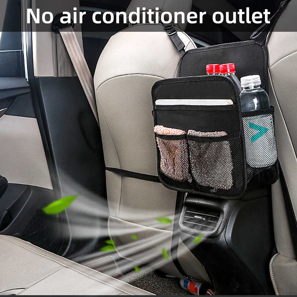 Car Net Pocket Handbag Holder Between Seats Back Storage Organizer Purse Holder for Console Front Seat Storage Barrier