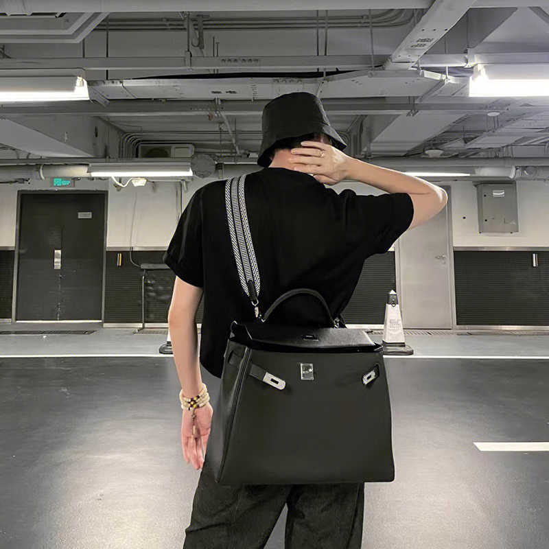 Totes Large Handbag 40cm H erms Kellies bag Big 2023 Litchi Pattern Men's Handbag Unisex 40 Large Crossbody Shoulder, Black5
Totes Large Handbag 40cm H erms Kellies bag Big 2023 Litchi Pattern Men's Handbag Unisex 40 Large Crossbody Shoulder, Black5