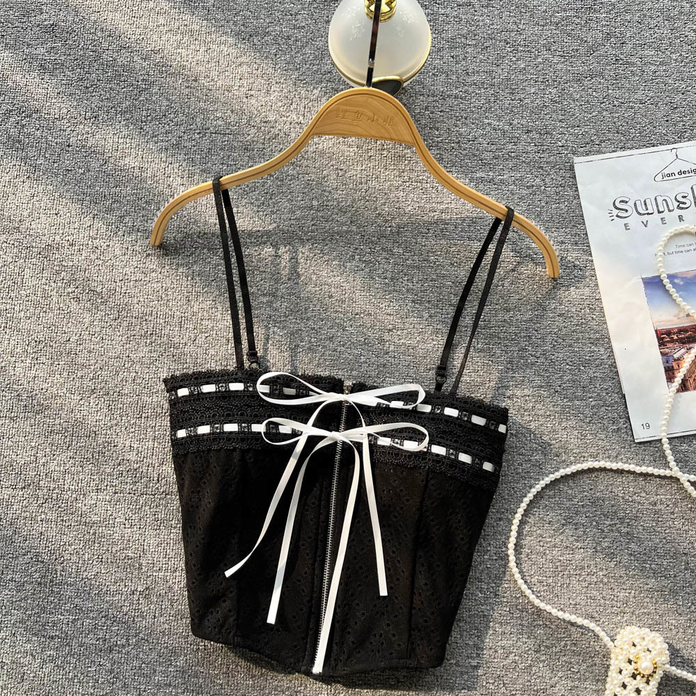 Women's Tanks Camis Spaghetti shoulder strap vest used for butterfly brushed tight corset cut camis Harajuku clothing fashionable women's 23