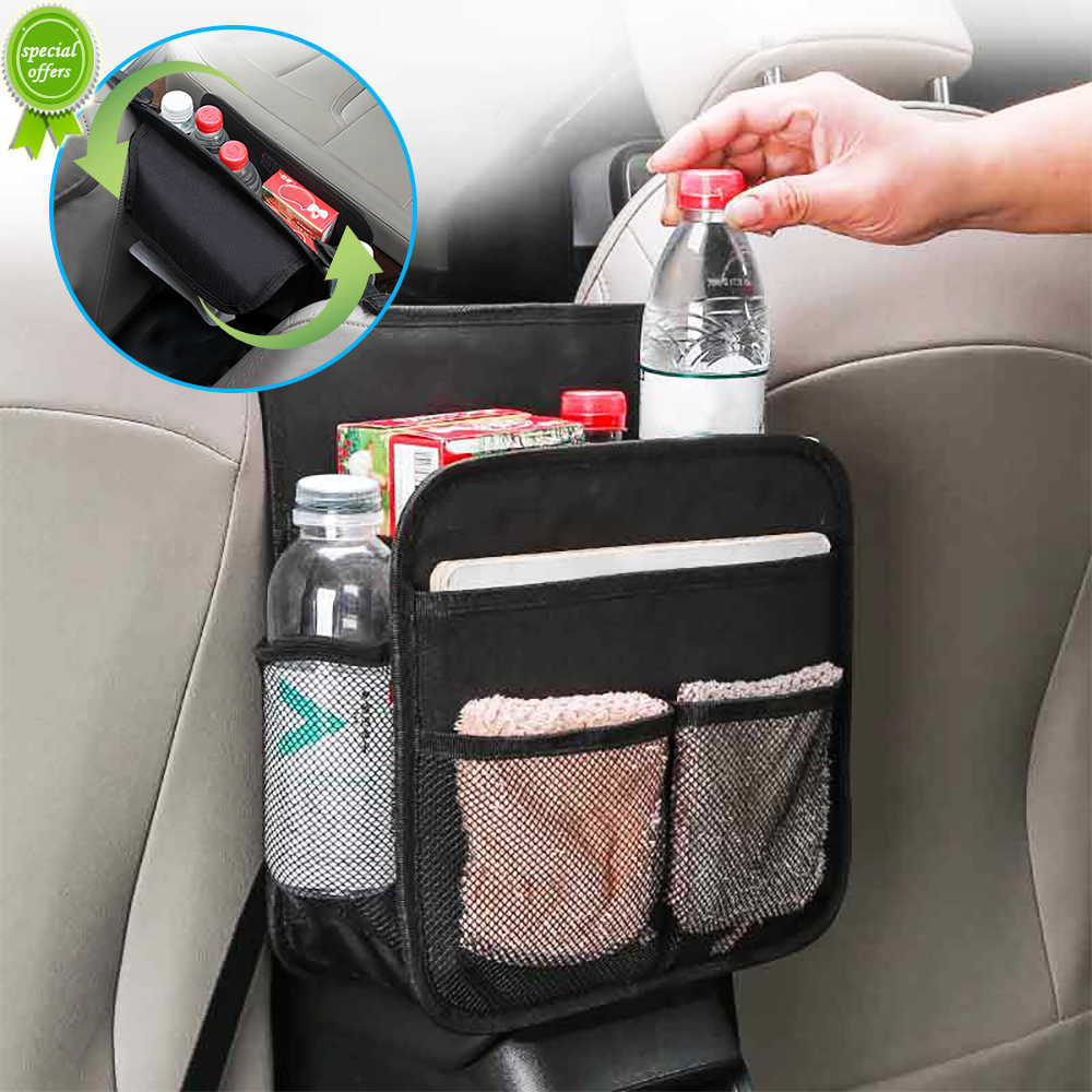 Car Net Pocket Handbag Holder Between Seats Back Storage Organizer Purse Holder for Console Front Seat Storage Barrier