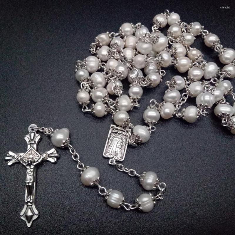 Pendant Necklaces Vintage Handmade Round Pearl Bead Catholic Rosary Quality Virgin Mary Cross Necklace Beads Religious Pendants
Pendant Necklaces Vintage Handmade Round Pearl Bead Catholic Rosary Quality Virgin Mary Cross Necklace Beads Religious Pendants