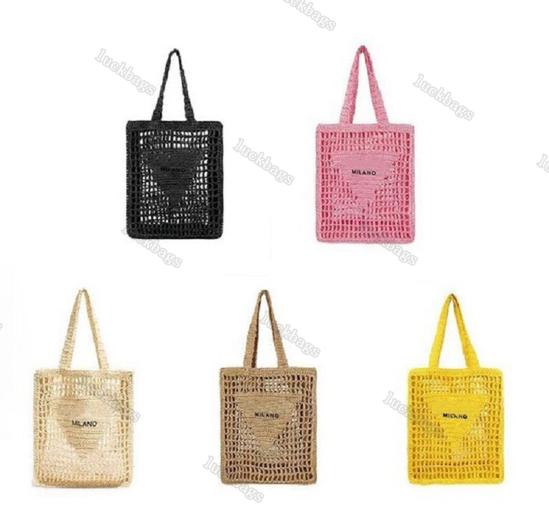 Luxury Pradas Bag Designer Womens Shoulder Bag Brands Hollow Letters Raffia Straw Tote Paper Woven Summer Fashion Women Handbag Knitting Beach Totes, 1 pink
Luxury Pradas Bag Designer Womens Shoulder Bag Brands Hollow Letters Raffia Straw Tote Paper Woven Summer Fashion Women Handbag Knitting Beach Totes, 1 pink