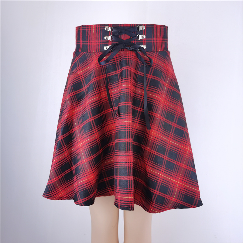 Skirts Women's Basic Versatile Flared Casual Mini Skater High Waisted School Goth Punk Black Harajuku 230427
