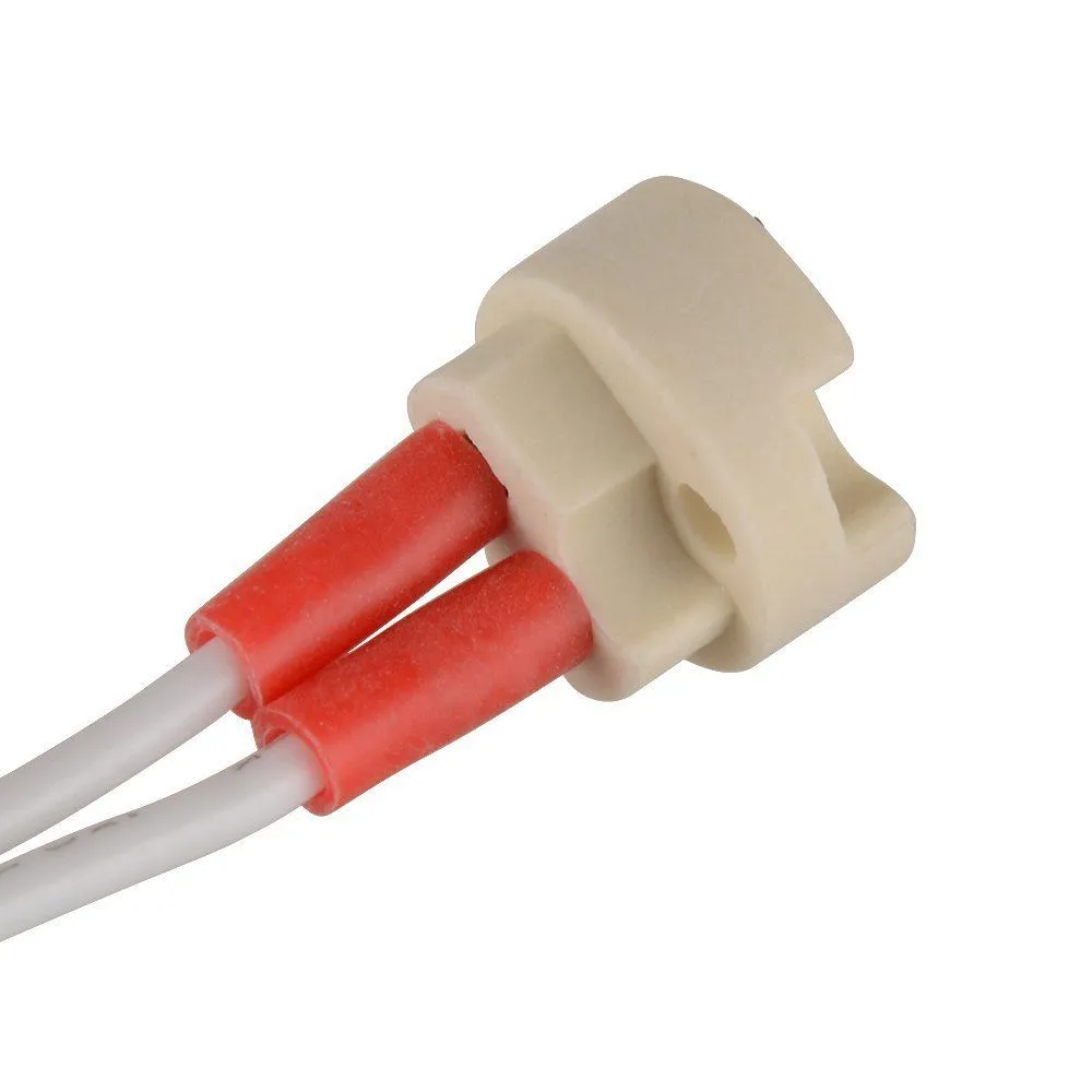 100pcs MR16 MR11 Socket LED Lamp Bulb Holder Base Ceramic Cable Main Wire Connector
