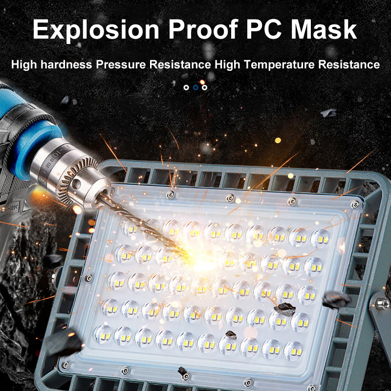 400W High Bay Warehouse Floodlights Lights 100W LED Shop Lighting 6000K 300W 200W Waterproof Dust Proof IP65 for Factory crestech