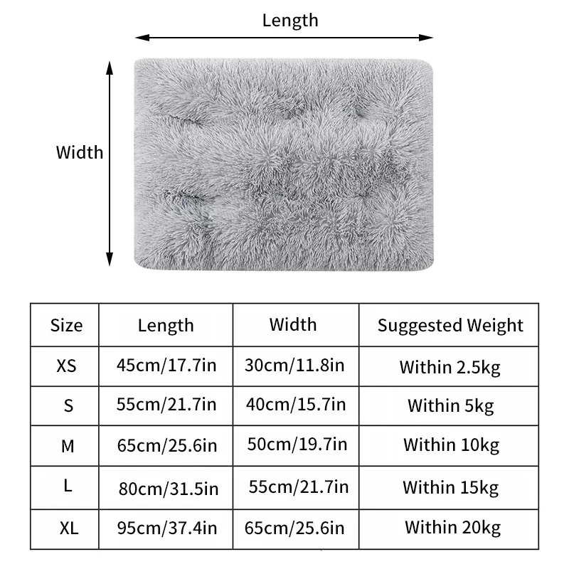 kennels pens Plush Bed Mats Large Sofa Cushion Soft Claming Sleep Kennel Pet Supplies Washable Removable Dog House Mat Perro 231124