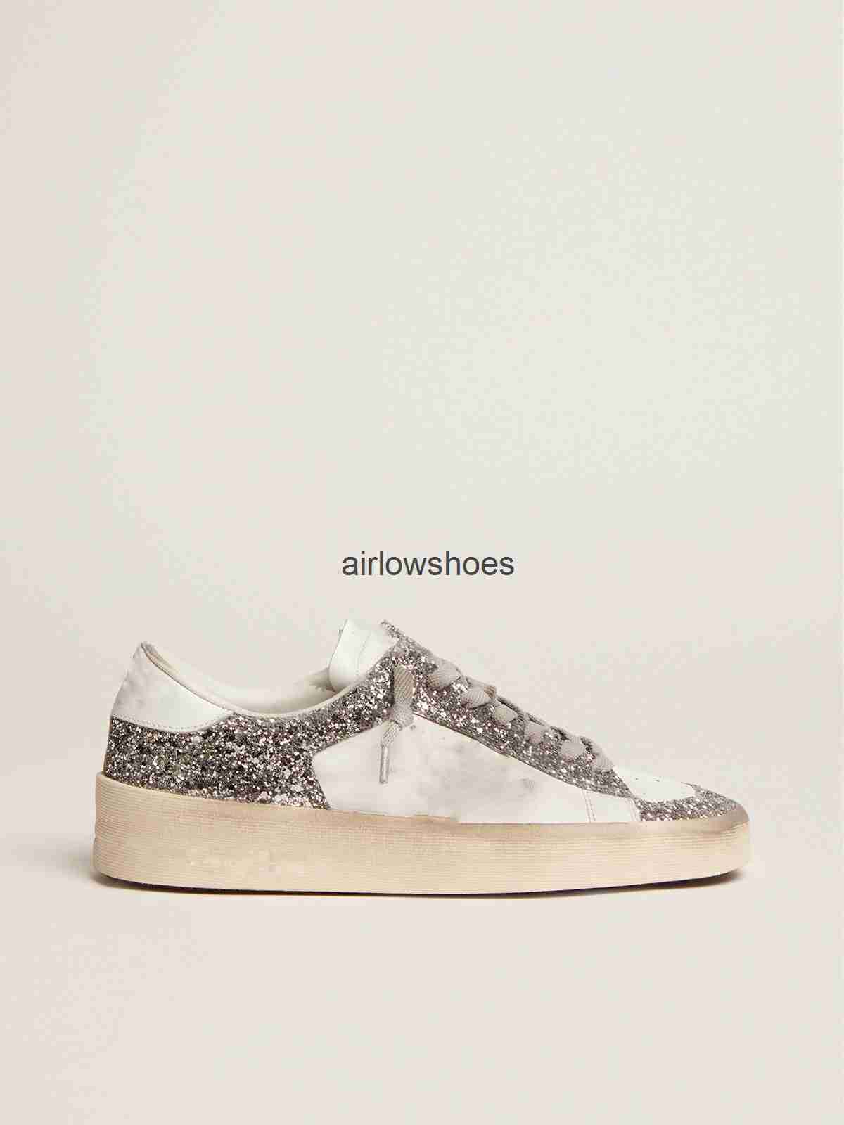luxury Deluxe Brand Shoes Stardan Women Superstar Sneakers casual shoes Designer rainers Sequin Classic White Do-old Dirty Men shoe