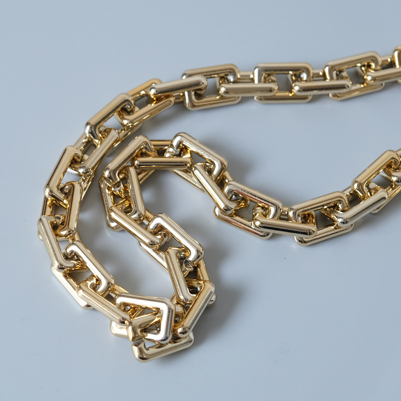 Bag Parts Accessories Fashion Woman Bag Accessory Detachable Parts Replacement Chain Solid Gold Acrylic Strap Women Shoulder Handle Chain 230425