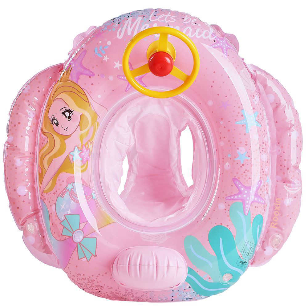 Life Vest Buoy Rooxin beb infantil piscina flutuador assento inflvel anel de natao para crianas com volante crculo piscina inflvel brinquedos J230424