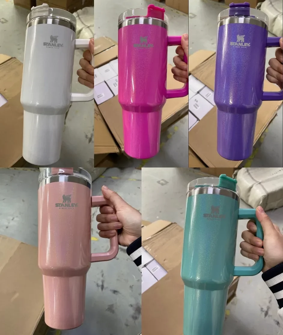Stanley Sublimation 40oz glitter tumblers Cup with Handle Lid and Straw Gradient Color Insulated Car Mugs Stainless Steel Tumbler big capacity Water Bottles
Stanley Sublimation 40oz glitter tumblers Cup with Handle Lid and Straw Gradient Color Insulated Car Mugs Stainless Steel Tumbler big capacity Water Bottles