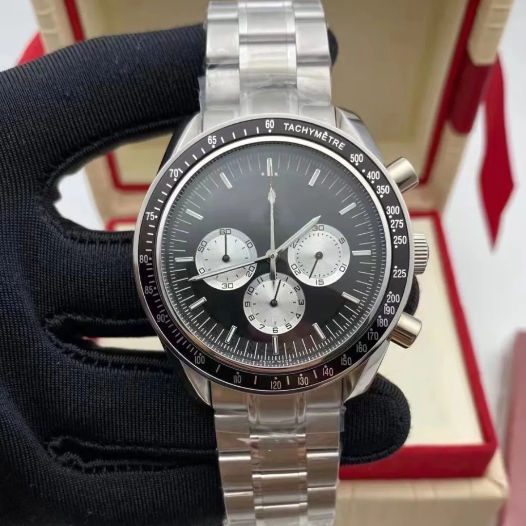 Mens watch Quartz timing code VK movement designer watches high quality 42mm 316 stainless steel watch Business watch