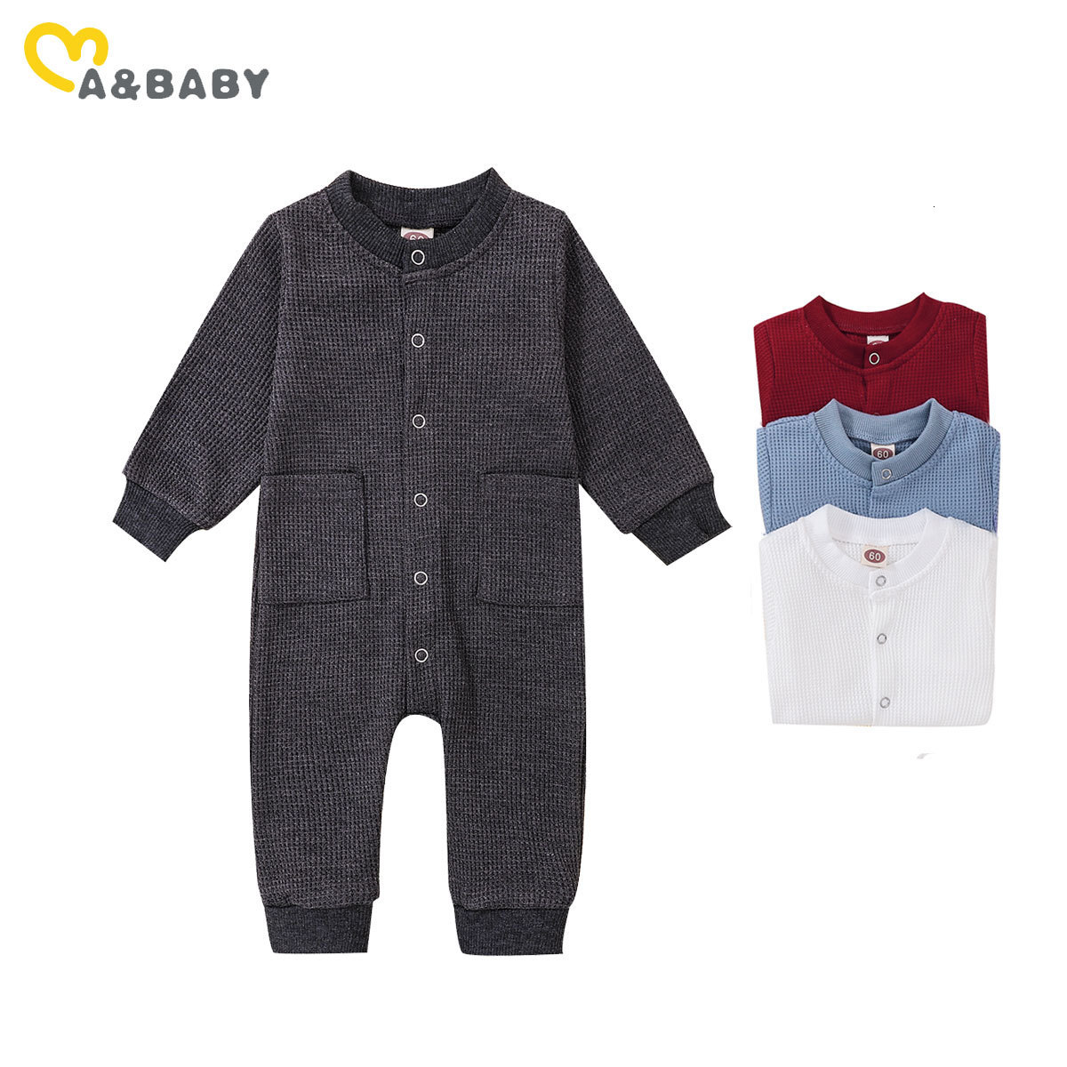 Rompers Ma Baby 0-24M born Infant Baby Boy Girl Jumpsuit Soft Long Sleeve Romper Casual Fall Spring Clothing 230425
