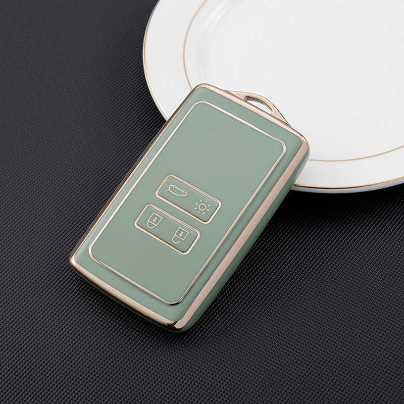 NEW TPU Car Key Case Full Cover for Renault Koleos Kadjar Megane Talisman Captur Espace Clio 2016-2019 4 Button Accessories