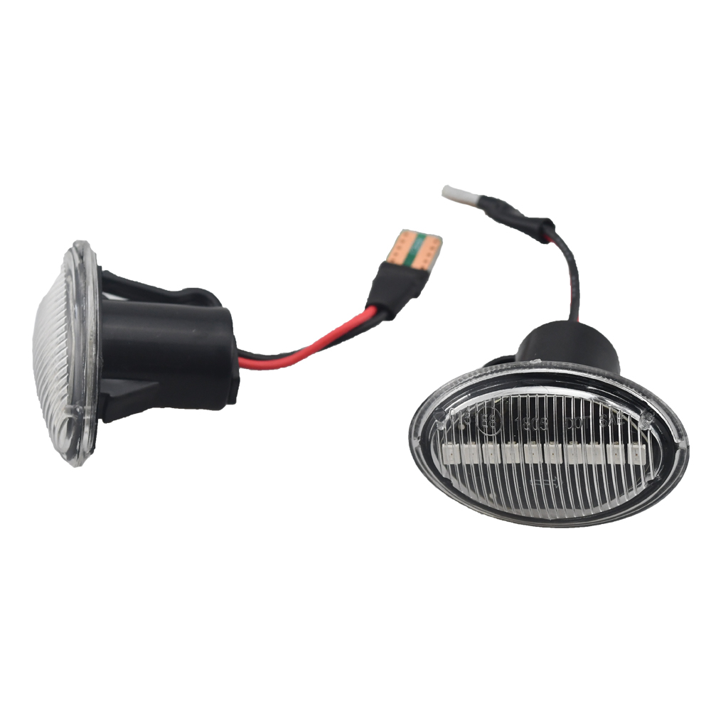 2pcs LED dynamic side marker light turn signal lamp for FIAT 4S 63 3P NUOVA 500 ABARTH For Ford KA DESDE Lancia YPSILON Maserati