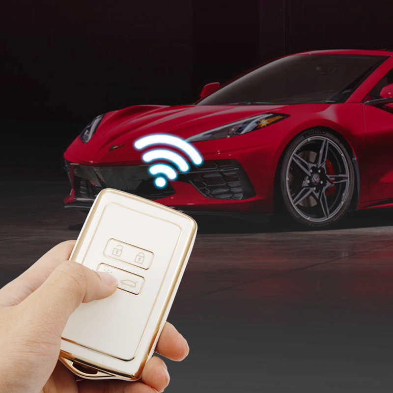 NEW TPU Car Key Case Full Cover for Renault Koleos Kadjar Megane Talisman Captur Espace Clio 2016-2019 4 Button Accessories