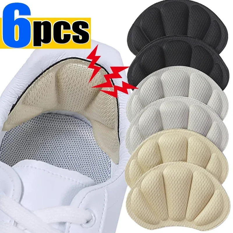 Shoe Parts Accessories 6pcs Insoles Patch Heel Pads for Sport Shoes Pain Relief Antiwear Feet Pad Adjustable Size Protector Back Sticker Cushion Insol