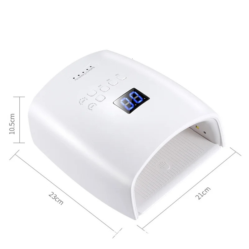 Nail Dryers Built in Battery Rechargeable UV Lamp 66W Wireless Gel Polish Dryer S10 Pedicure Manicure Light Cordless LED 231123