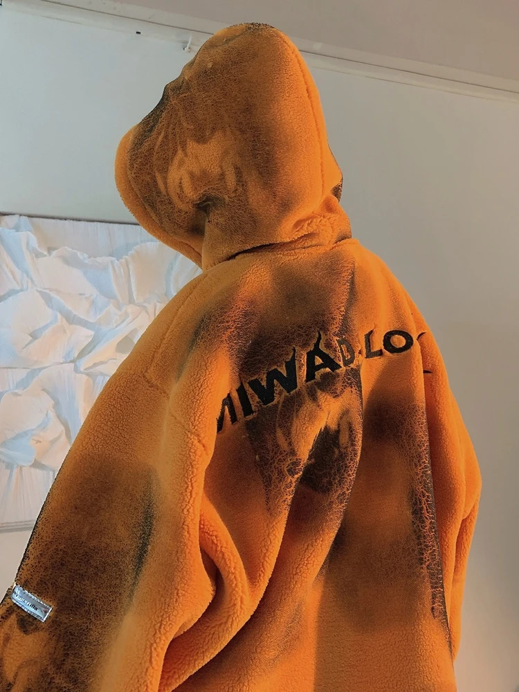 Women's Jackets Lambs wool coat women winter oversize loose hip hop casual thickened Plush jackets ins fashion coats 231124