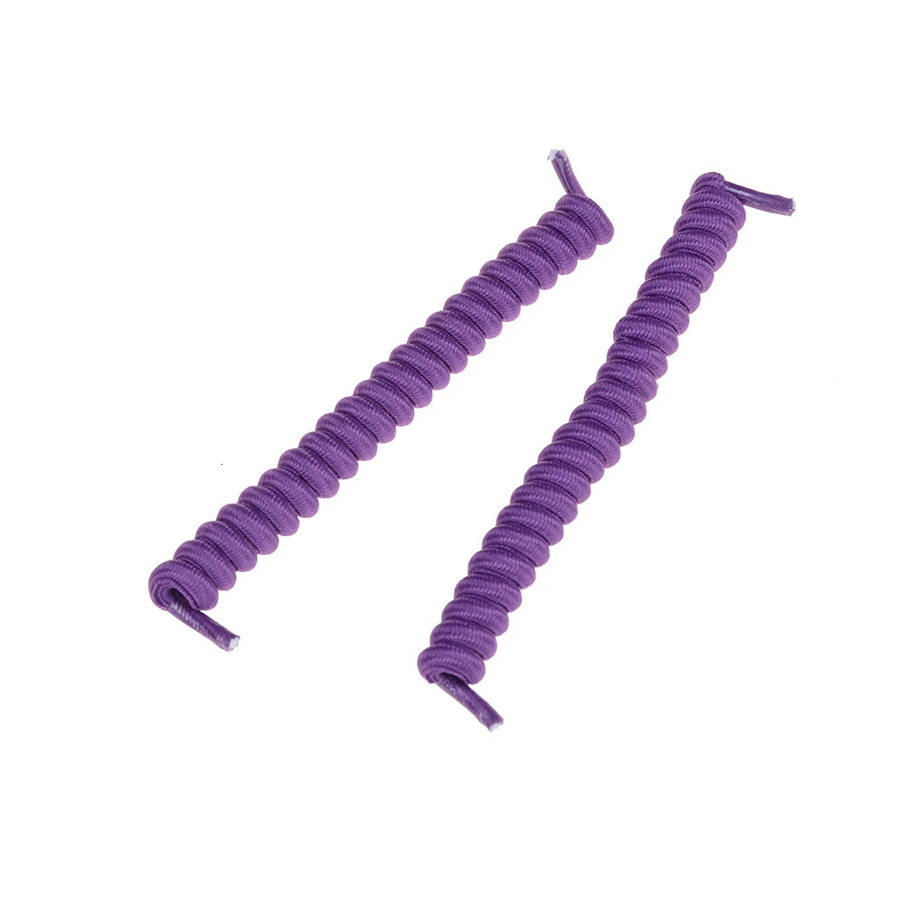 Shoe Parts Accessories 1Pair Colours Curly Elastic Shoelaces No Tie Trainer Kids Laces for Childs and Adults in Sports Shoelace 231124