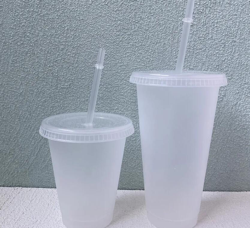 24oz Clear Cup Plastic Mugs Transparent Tumbler Summer Reusable Cold Drinking Coffee Juice Mug with Lid and Straw
24oz Clear Cup Plastic Mugs Transparent Tumbler Summer Reusable Cold Drinking Coffee Juice Mug with Lid and Straw