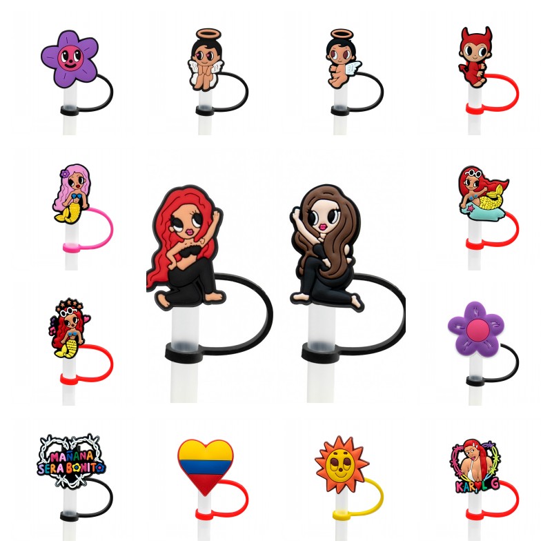 soft silicone straw toppers 2023 new karol g custom new design accessories cover charms Reusable Splash Proof drinking dust plug decorative 8mm straw
soft silicone straw toppers 2023 new karol g custom new design accessories cover charms Reusable Splash Proof drinking dust plug decorative 8mm straw