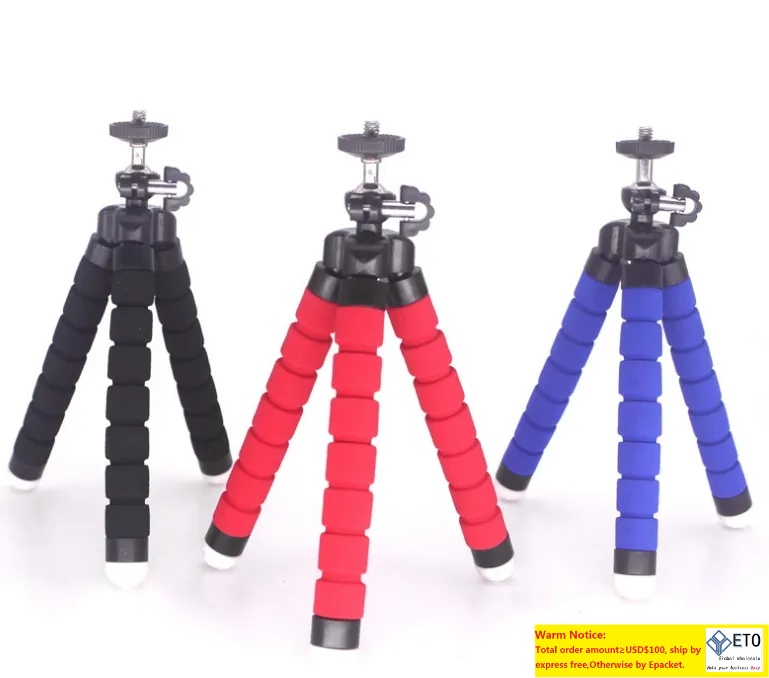 Phone holders Flexible Sponge Octopus Mini Tripods For smart Camera Tripod Phones Holder clip stand, Black
Phone holders Flexible Sponge Octopus Mini Tripods For smart Camera Tripod Phones Holder clip stand, Black