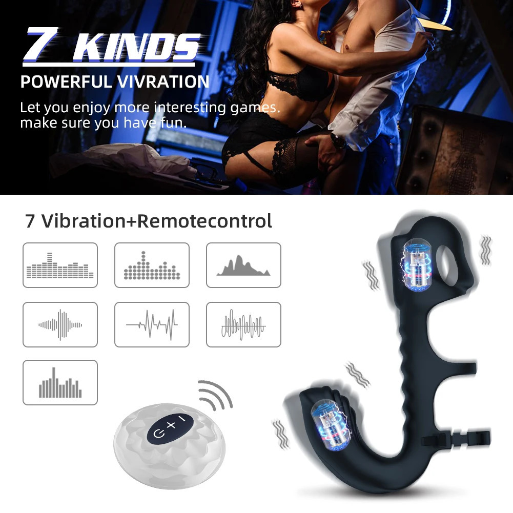 adult toys 2026 New Cockrings Cock Vibrator Penis Sleeve Rings Cockring Remote Control Vibration Couple Sex Toys Vagina Clitoris Stimulator Adult Supp