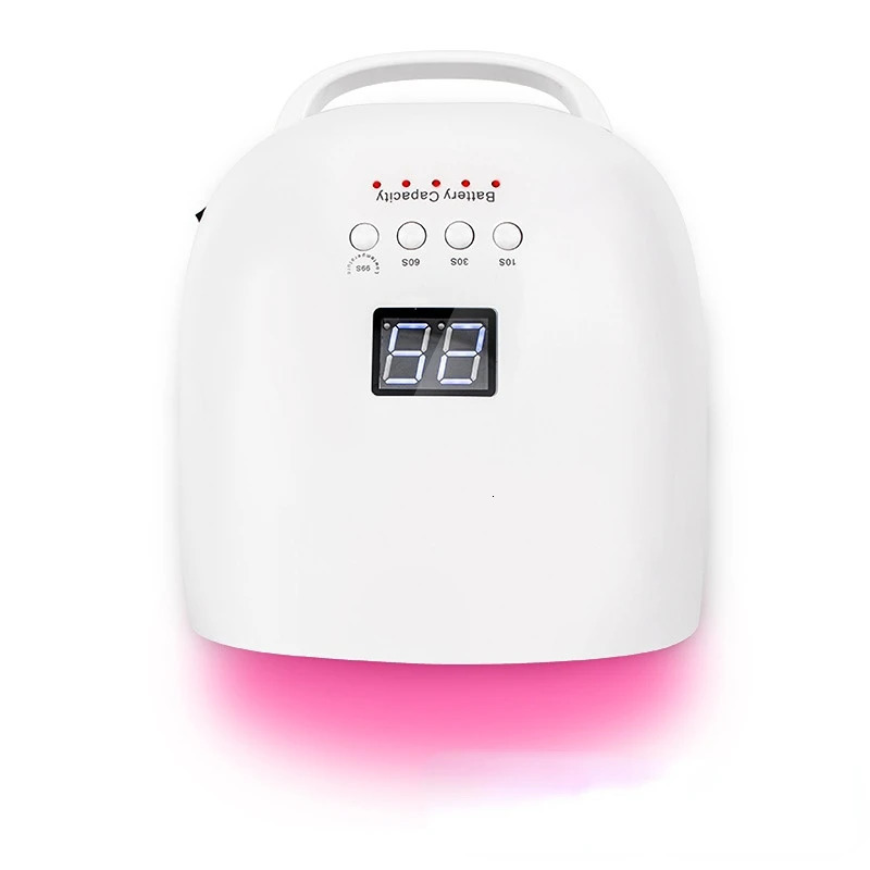 Nail Dryers Rechargeable Lamp 86W Wireless Gel Polish Dryer Red Light Manicure with Handle Cordless UV LED e231123