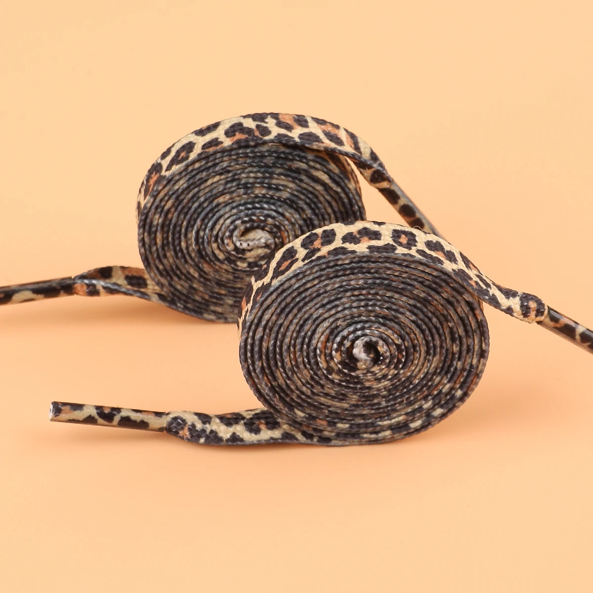 Shoe Parts Accessories 1 Pair est Classic Leopard Print Shoelaces Women Girl Men Flat Laces Applicable to all kinds of shoes for Outdoor Activities 23