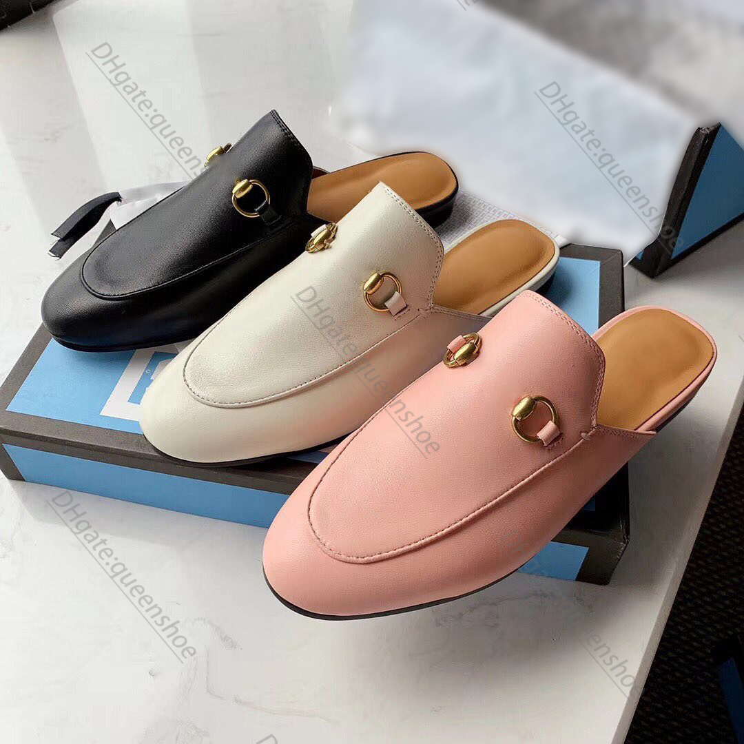 

luxury designer man woman snadal Flip flops bee Animal Flower pattern Baotou slipper Lazy Flat shoe 100% leather Horsebit canvas letter mule cowhide Metal Sandal, #26