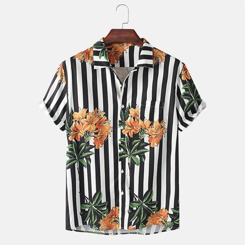 Men' Casual Shirts Summer Hawaiian Men Short Sleeve Work Shirt Striped Print Blouse Button Up Camisas De Hombre #3, Multicolor
Men' Casual Shirts Summer Hawaiian Men Short Sleeve Work Shirt Striped Print Blouse Button Up Camisas De Hombre #3, Multicolor