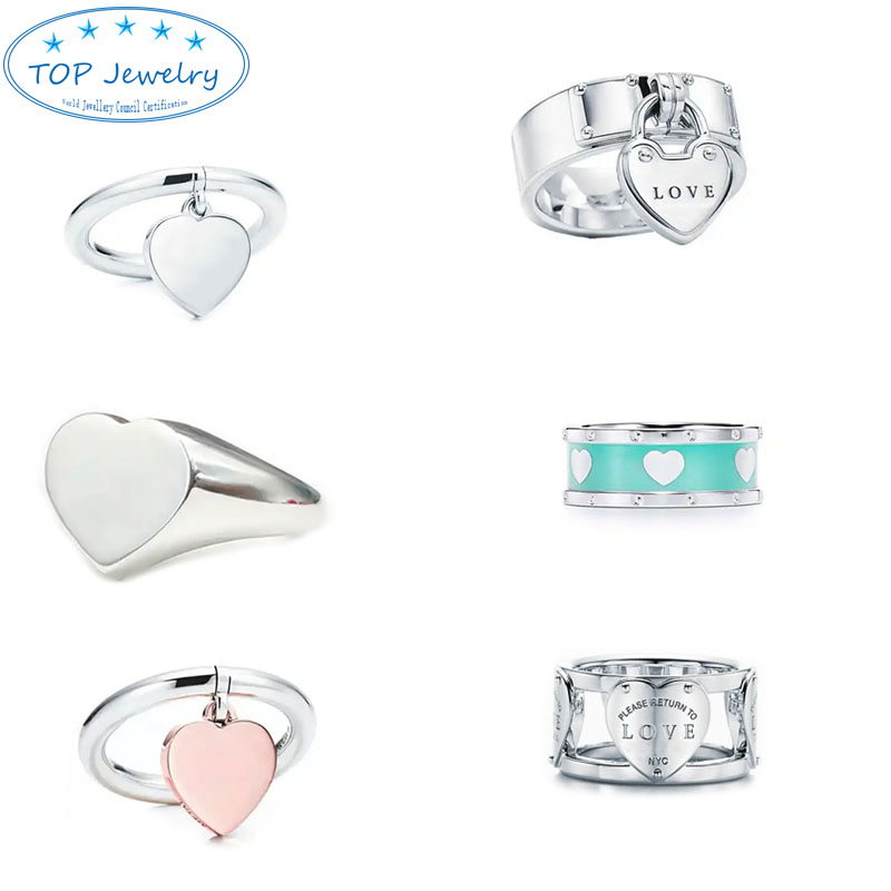 Love man rings initial designer luxury heart pendant Tiffan wedding ring women Luxury fashion brand original jewelry
Love man rings initial designer luxury heart pendant Tiffan wedding ring women Luxury fashion brand original jewelry