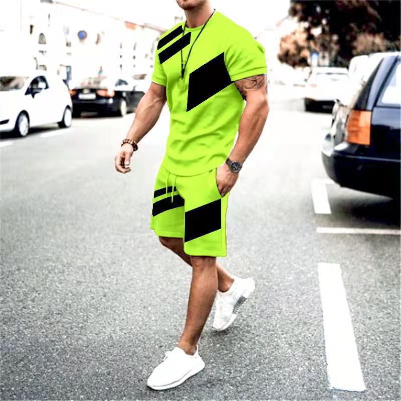 Mens tracksuit man 3D Men's T-shirt Set Sportswear Men's Oversized Clothing T-shirt Shorts Suit football designer tracksuit Men's T-shi