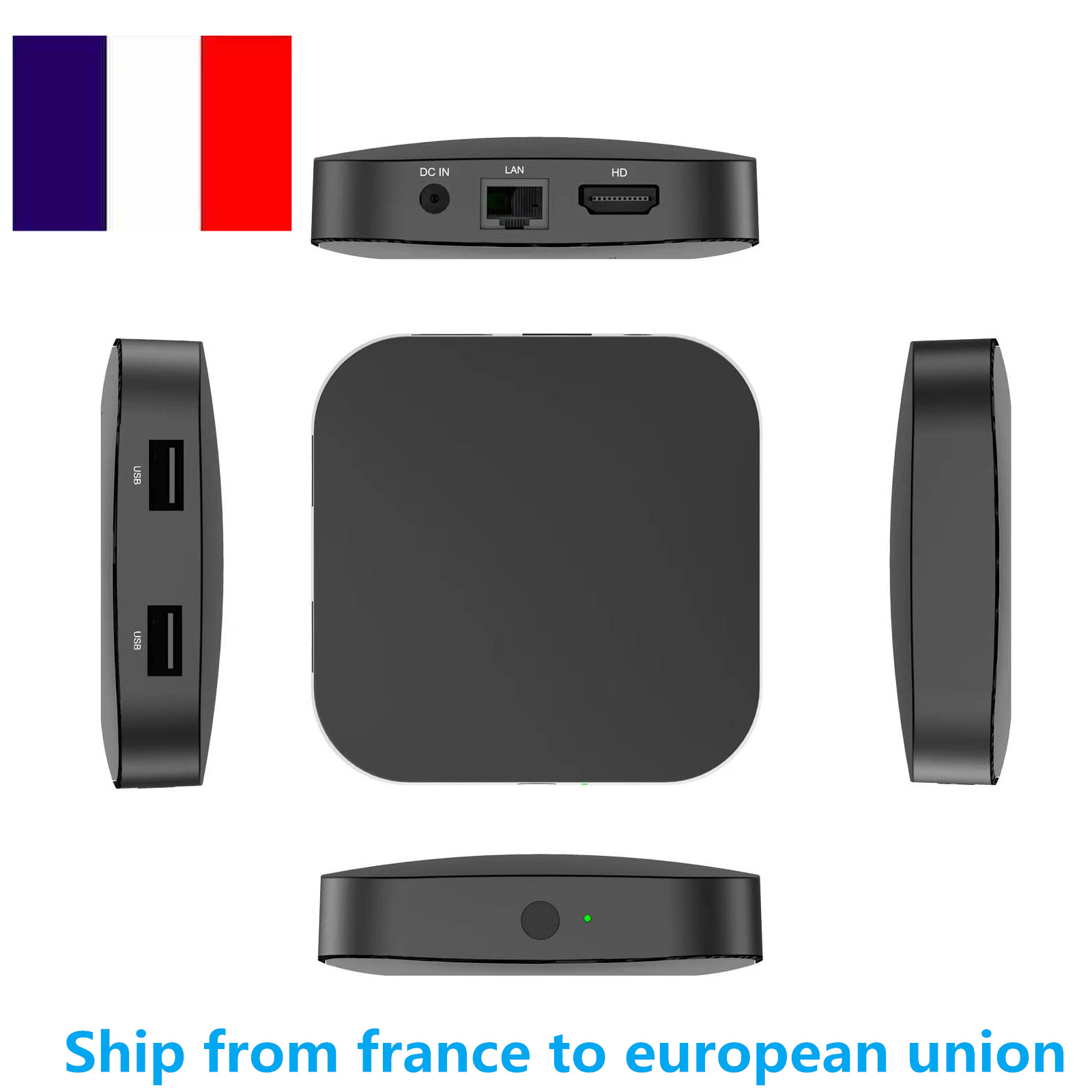 Ship From France Q8 Amlogic S905Y4 TV Box Andorid 11.0 4GB 32GB Voice 4K Video 2.4G 5G WiFi BT5.0 Set Top box