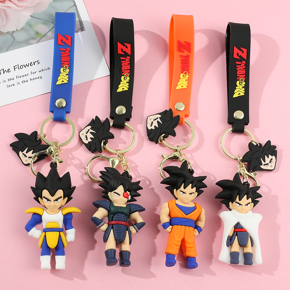 Hot Kids Anime styles Character Jewelry Key Chains Backpack Car Fashion Key Ring Accessories kids gift