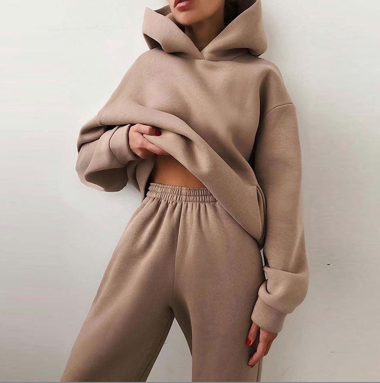 Designer tracksuit Tracksuits Women Green Sets Spring Autumn Hoodies Pants 2 Piece Set Running Hoody Sweatshirt Sport Joggers Sweatpant Suit size 3xl