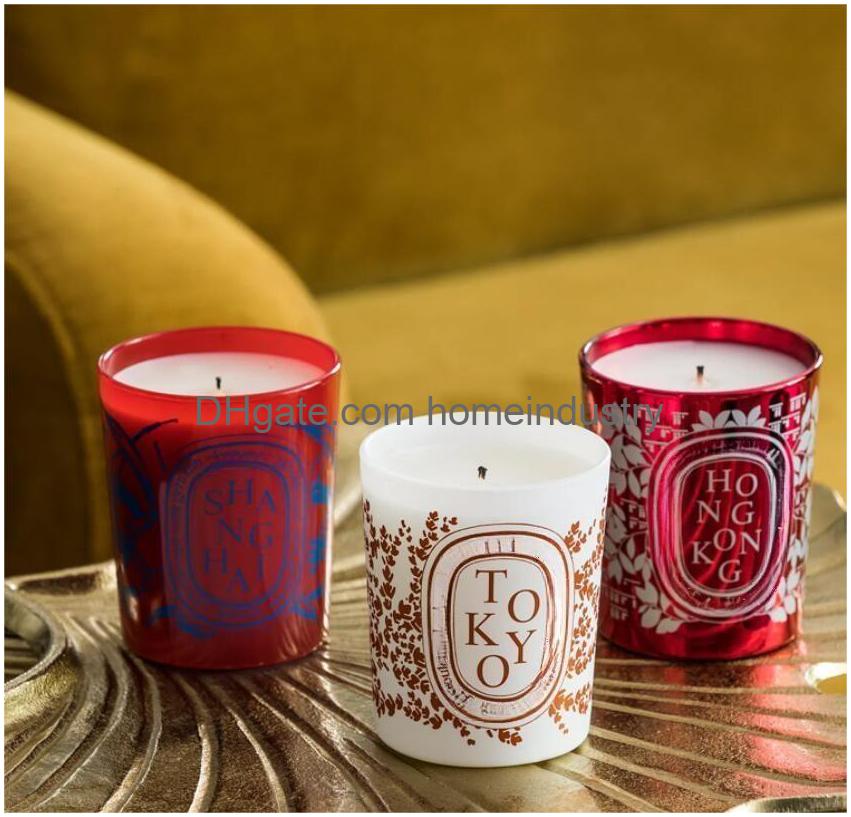 Candles Scented Fragrance Per Dip Colllection Bougie Pare Home Decoration Collection City Exclusive Edition Drop Delivery Ot13J w250411