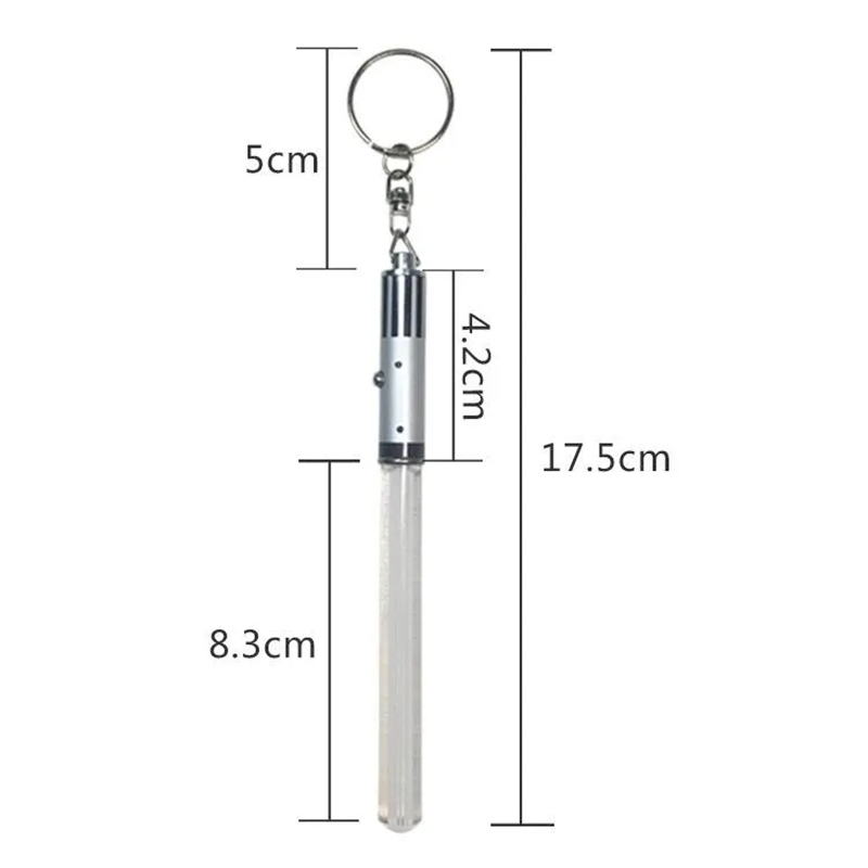 LED Flashlight Stick Keychain Party Favor Mini Torch Aluminum Keychains Key Ring Durable Glow Pen Magic Wand Stick Lightsaber LED Light Stick 6 Colors